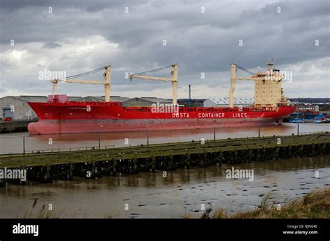 Container Ship In Harbour Hi Res Stock Photography And Images Alamy