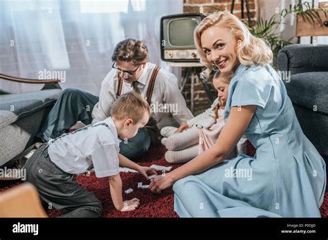 Parents Playing Children Dominoes Hi Res Stock Photography And Images