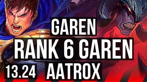 GAREN Vs AATROX TOP 8 Solo Kills Rank 6 Garen 9 2 3 Godlike BR