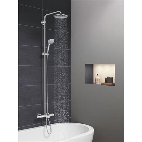 Grohe Euphoria Thermostatic Complete Shower System With Turbostat