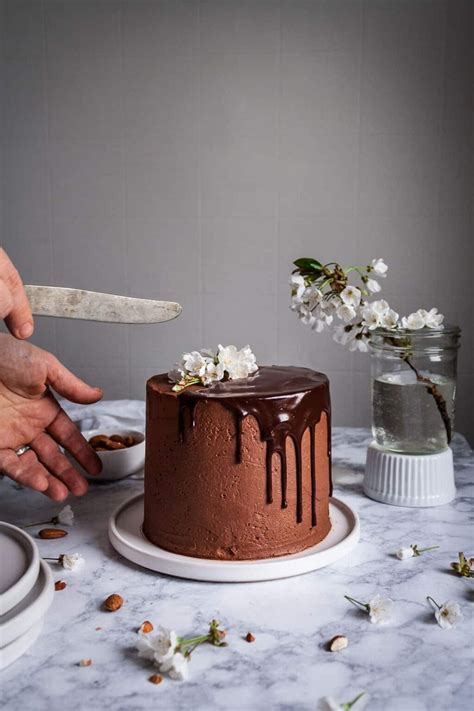 Marzipan Cake With Chocolate Buttercream The Floured Table