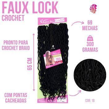 Cabelo Sintetico Goddess Faux Locs Dread Cachos 300Gr 75Cm