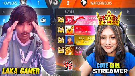 Cute V Badge Girl Streamer In My Cs Ranked Match😱 Youtube