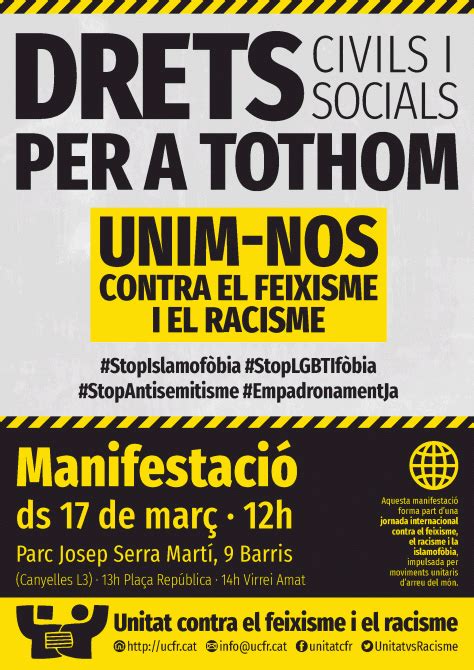 Manifestaci Drets Civils I Socials Per A Tothom Unim Nos