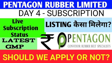 Pentagon Rubber Limited Ipo Pentagon Rubber Limited Ipo Gmp Pentagon