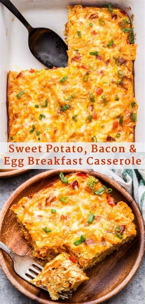 Sweet Potato Bacon And Egg Breakfast Casserole Sweet Potato