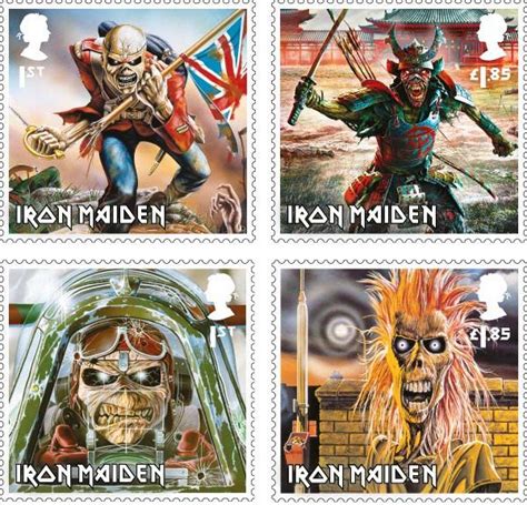 Iron Maiden Postage Stamps Launched By Royal Mail Louder