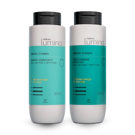 Natura Lumina Cabelos Crespos Kit C Shampoo E Condicionador Nutri O