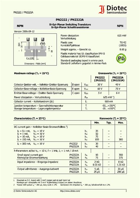 PN2222A_1131500.PDF Datasheet Download --- IC-ON-LINE