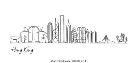 Hong Kong One Line Photos and Images | Shutterstock