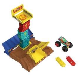 Pista Cu Lansator Si Masinuta Hot Wheels Monster Trucks Arena Smashers Hippoland