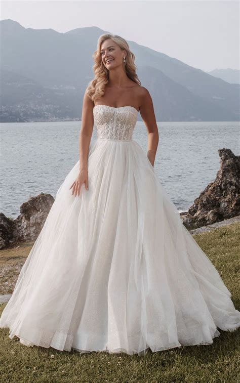 Worthy Of A Princess This Strapless Ballgown Wedding Dress Is