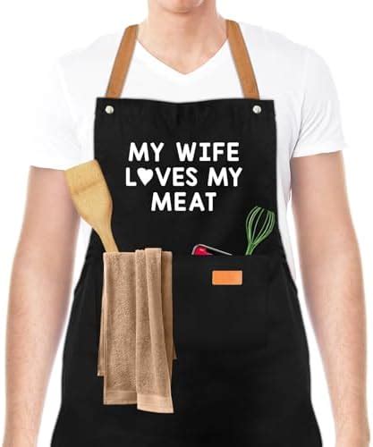 Miracu Funny Cooking Aprons For Men Husband Christmas