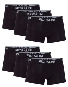 Mioralini Herren Boxershorts Schwarze Und Elastische Herren Pants