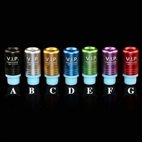 Aluminumandsilicon 510 Drip Tip Vip Mouthpiece Fit Rda Rba Rta Atomizer Tank Fast Shipping 510