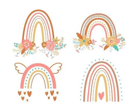 Boho Rainbow Vector Art Icons And Graphics For Free Download