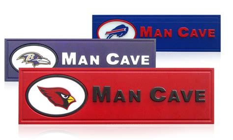 NFL Man Cave Plaques | Groupon Goods