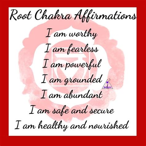 Root chakra affirmations in 2022 | Chakra affirmations, Root chakra ...