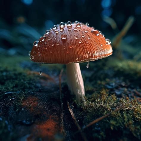 Premium AI Image | mushroom in forest fantasy art