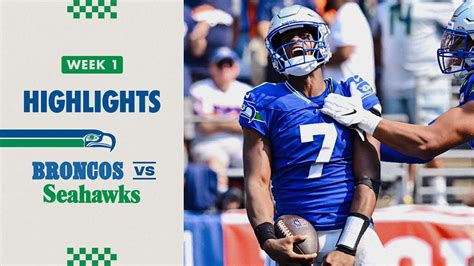 2024 Week 1 Seahawks vs. Broncos Full Highlights