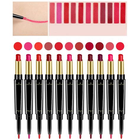 Sys Lipstick Set Lipstick With Lip Liner 2 In 1 Waterproof Long Lasting Lipstick Durable Nude