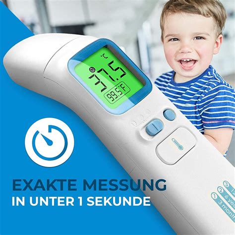 Grundig Lcd Fieberthermometer Stirn Und Ohrthermometer Kontaktlos