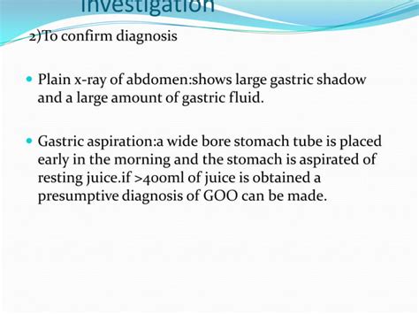 Gastric Outlet Obstruction Ppt