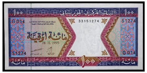 Billete Mauritania Ouguiya Numism Tica Llamas