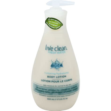 Live Clean® Fresh Water Hydrating Body Lotion 17 Fl Oz Pump Health