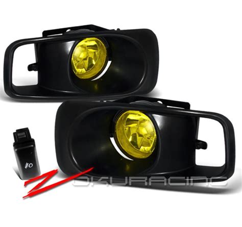 Purchase 1999 2000 HONDA CIVIC LX EX SI JDM YELLOW FOG LIGHTS SWITCH In