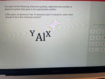 Answered For Each Of The Following Chemical Symbols Determine The