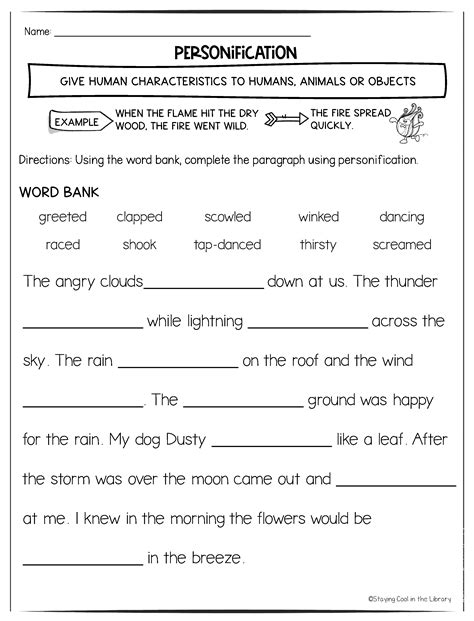 Figurative Language Practice Worksheet By Mr And Mrs Brightside Worksheets Library Worksheets