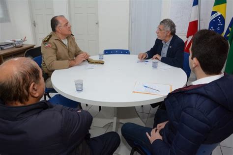 Prefeito Recebe Visita Do Novo Comandante Da PRE Prefeitura Municipal