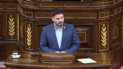 Rufián tacha la actitud de Echániz de auténtica vergüenza Vídeo