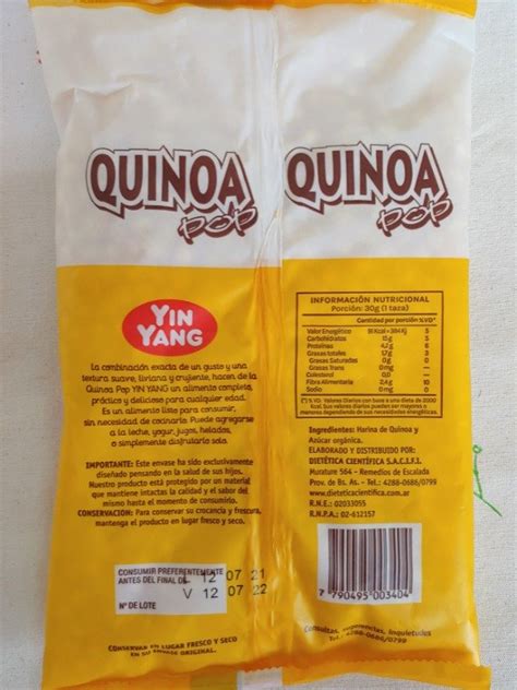 Quinoa Pop 80 Grs Sin TACC Nutricia Eco Tienda