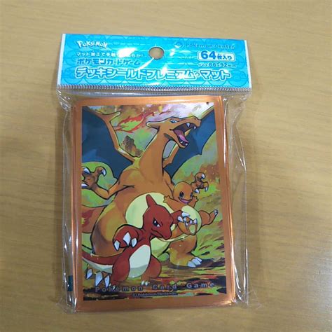 ポケモン ポケモンカードゲーム デッキシールド スリーブ 進化の系譜 リザード ヒトカゲ リザード プレミアム マットその他｜売買された