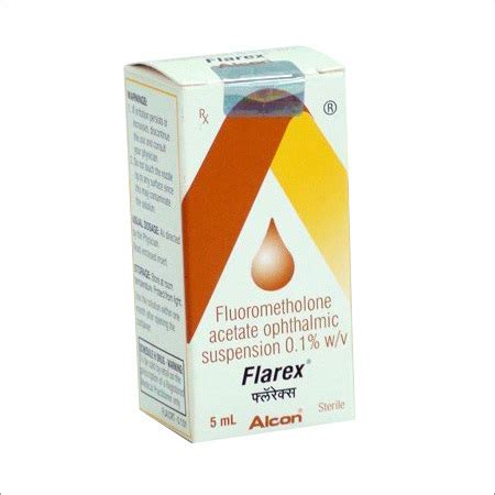 Flarex Fluorometholone Eye Drops Generic Drugs, Price 20 USD/Bottle | ID: c5321461