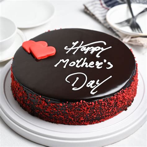 Buy Chocolate Hearty Glazed Mom Delight Double Hearted Chocolate Cake