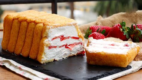 Terrine De Boudoirs Aux Fraises Rapide Et Sans Cuisson Ma Patisserie