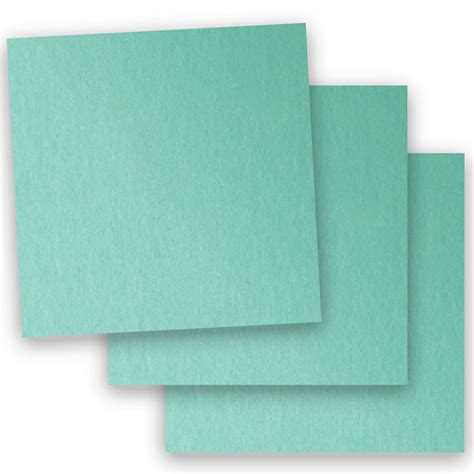 Metallic 12x12 Card Stock Paper Lagoon 105lb Cover 284gsm 100