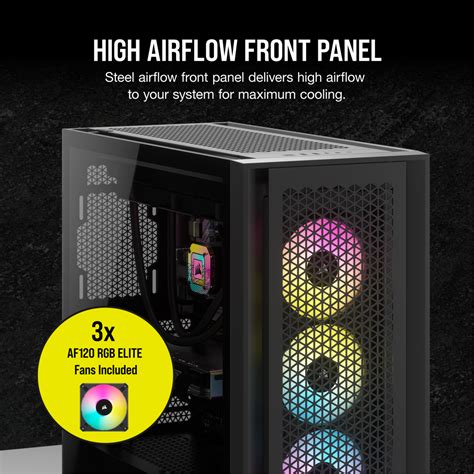 Corsair 5000d Rgb Airflow Tempered Glass Mid Tower Atx Case — Black