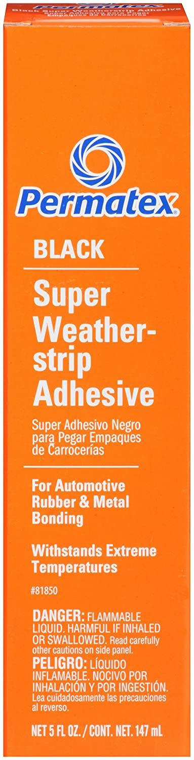 Permatex 81850 Black Super Weatherstrip Adhesive 5oz Icp Automotive