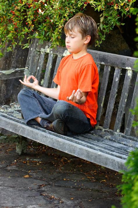 Zen Meditation stock image. Image of bench, prayer, fresh - 25430741