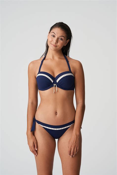 Bikini Azul Marino Braga De Lazos Primadonna Con Descuentos Compra