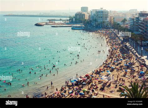 Torrevieja, Spain - July 10, 2017: Coastline of Playa del Cura in ...