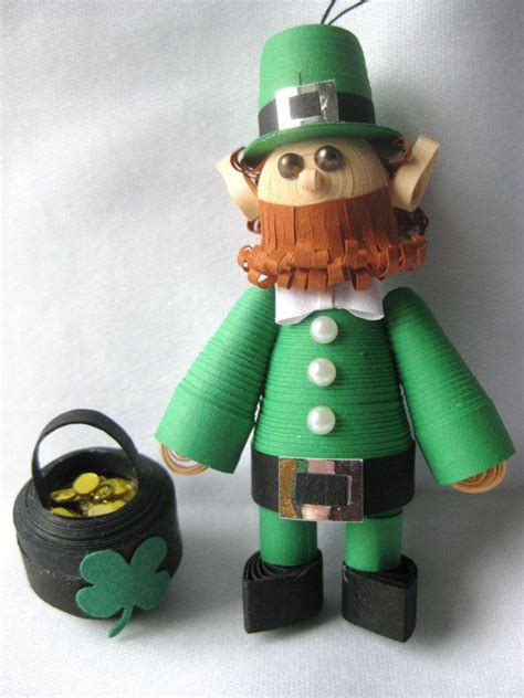 Leprechaun Quilling 3d Quilling Ideas 3d Figures Paper Beads