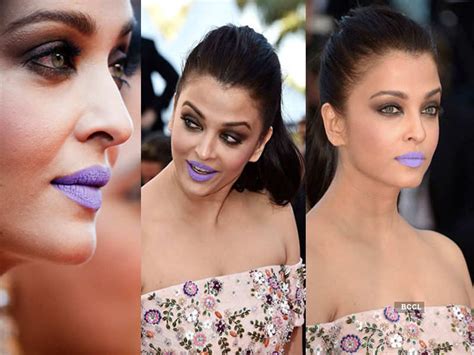 Aishwarya Rai Sexy Cannes Recap Aishwarya Rais Purple Lips At Cannes