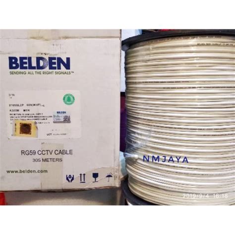 Jual Belden Kabel CCTV Rg 59 RG59 Plus Power 305meter 75ohm Indoor