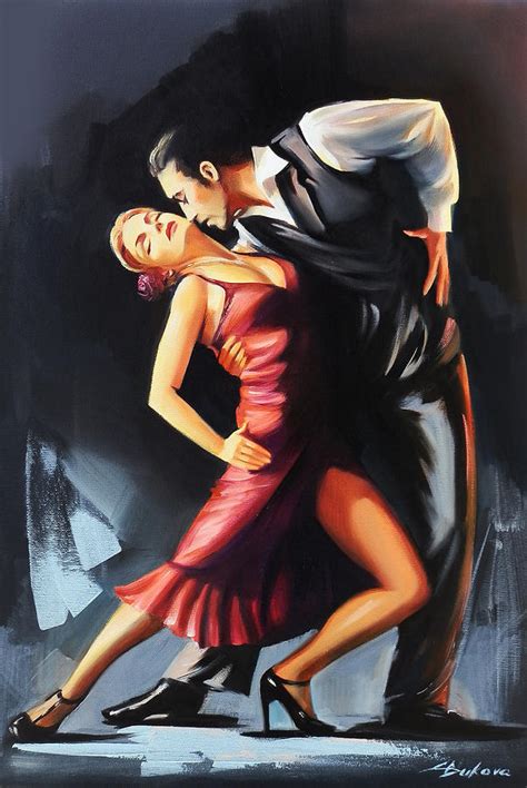 Night tango Painting by Galya Bukova - Pixels