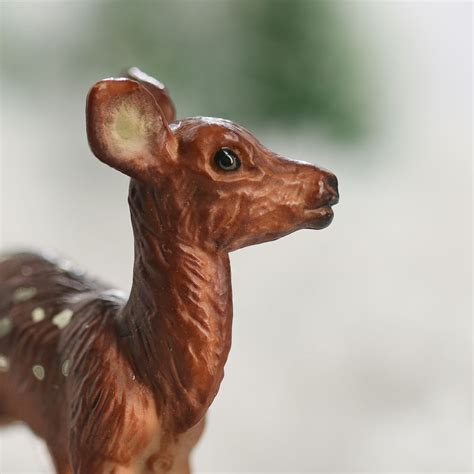 Miniature Fawn Baby Deer Animal Miniatures Dollhouse Miniatures